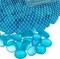 Flat Marbles Vase Filler - 0.68 Lb (70 pcs) Aqua Glass Pebbles Vases - Clear Glass Stones for Vases - Flat Glass Marble for Craft and Home décor - Aquarium Glass Marble Filler